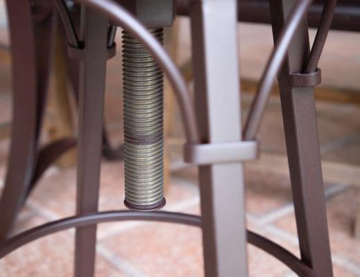 Antique, Barstool with variable height adjustment