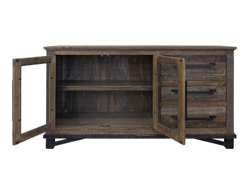 Loft Brown, 3 Drawer 2 Doors Buffet
