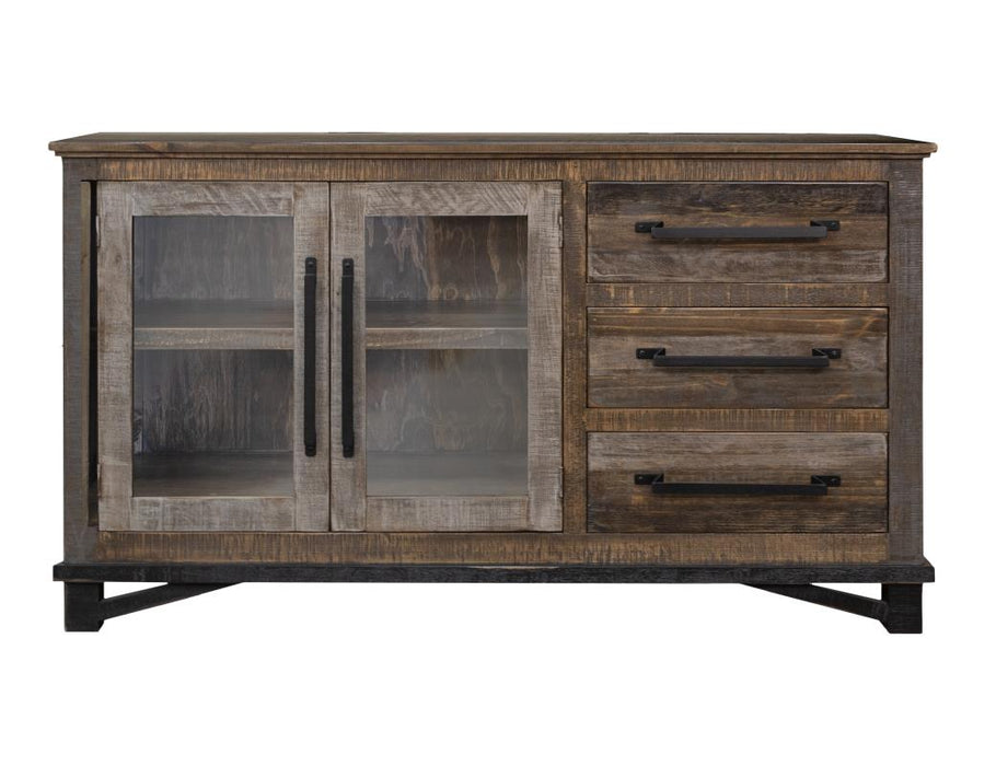 Loft Brown, 3 Drawer 2 Doors Buffet