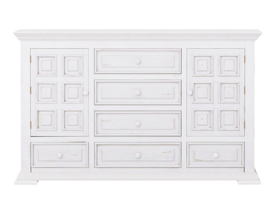 Terra, 6 Drawer 2 Doors Dresser and Mirror