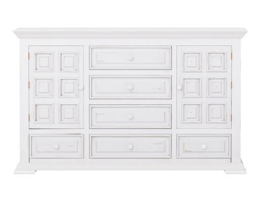 Terra, 6 Drawer 2 Doors Dresser and Mirror