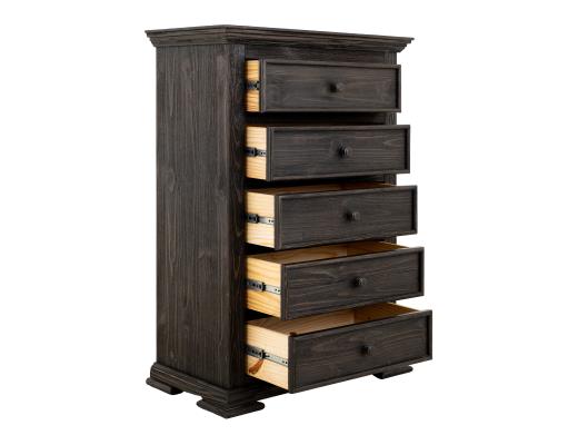 Terra Dark, 5 Drawer, Chest