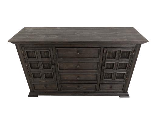 Terra Dark, 6 Drawer & 2 Door, Dresser and Mirror