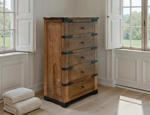 Parota, 5 Drawer Chest
