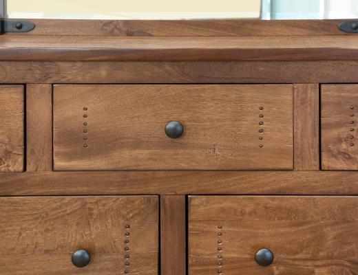 Parota, 7 Drawer Dresser
