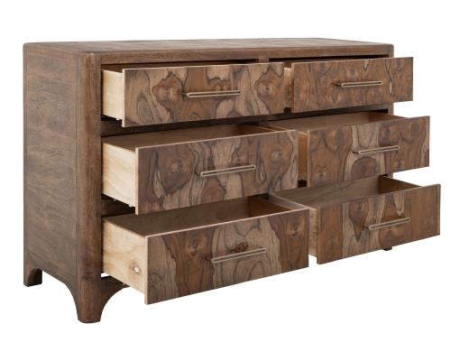 Praga, 6 Drawer, Dresser and Mirror