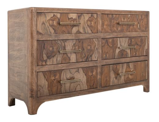 Praga, 6 Drawer, Dresser and Mirror