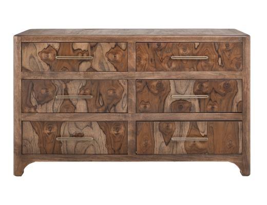 Praga, 6 Drawer, Dresser and Mirror