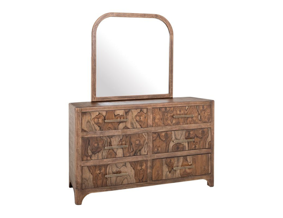 Praga, 6 Drawer, Dresser and Mirror