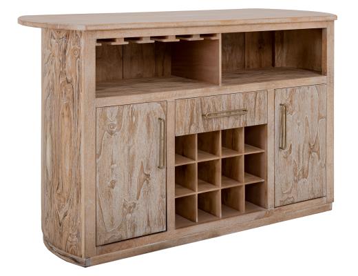Balam, 1-Drawer, 2-Door Bar with Wine Grid