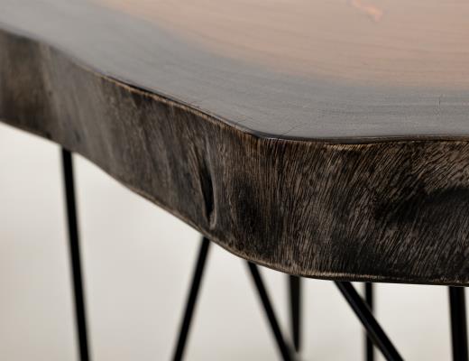 Parota Epoxy, Live Edge Sofa Table