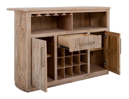 Balam, 1-Drawer, 2-Door Bar with Wine Grid