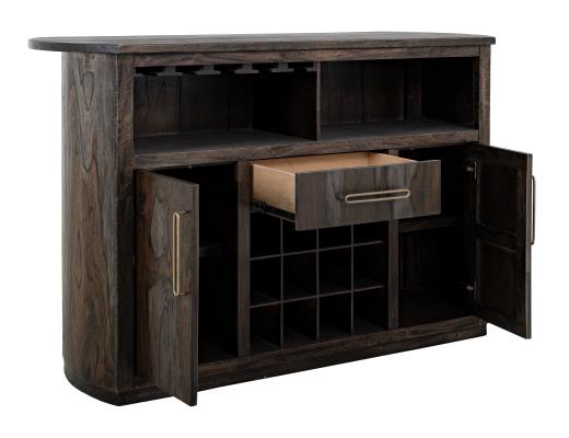 Balam, 1-Drawer, 2-Door Bar with Wine Grid