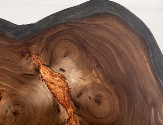 Parota Epoxy, Live Edge Cocktail Table
