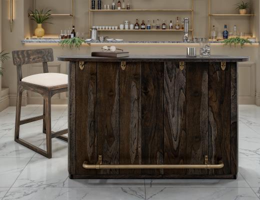 Balam, 1-Drawer, 2-Door Bar with Wine Grid