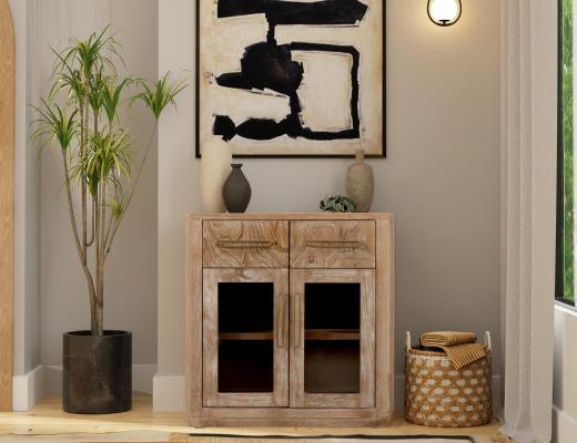 Balam, 2 Drawer & 2 Glass Door Server