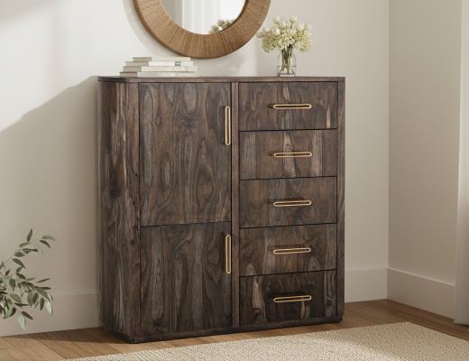 Balam, 5 Drawer & 2 Door Gentleman's Chest
