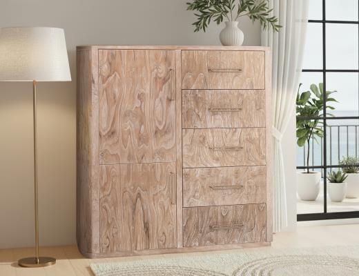 Balam, 5 Drawer & 2 Door Gentleman's Chest