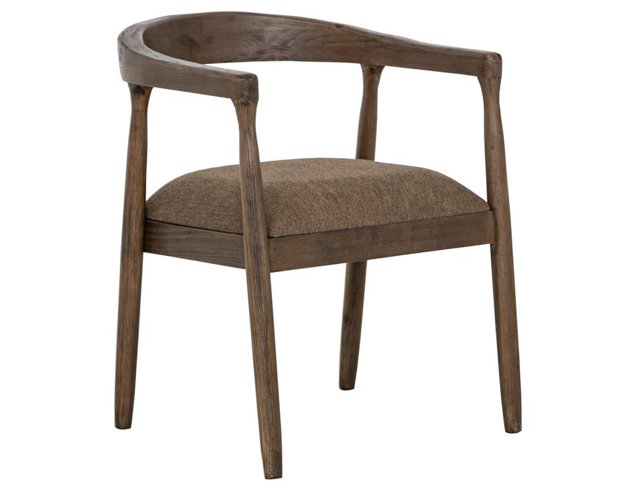 Set of 2 Natural Teca, Wooden Chair