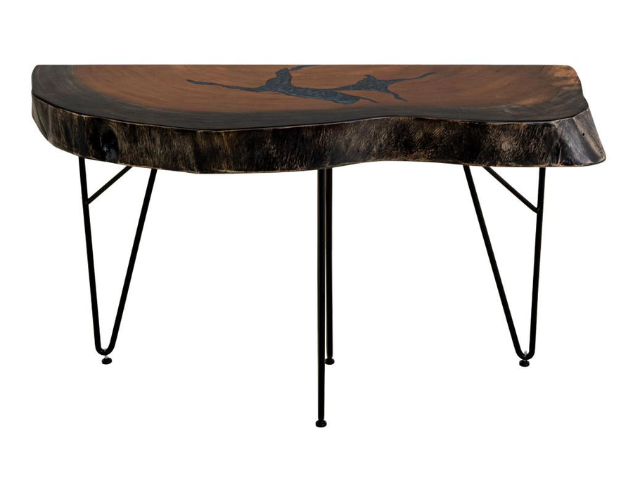 Parota Epoxy, Live Edge Sofa Table