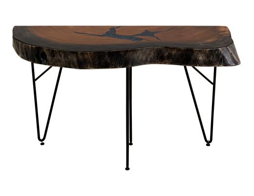 Parota Epoxy, Live Edge Sofa Table