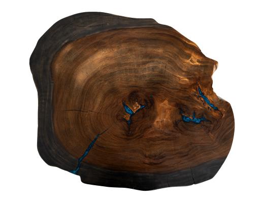 Parota Epoxy, Live Edge Cocktail Table