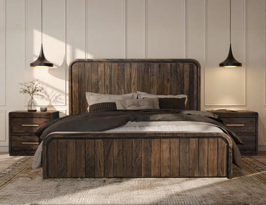 Set of 2 Mezquite, 2 Drawer Nightstand
