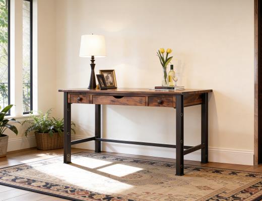 Parota, 3 Drawer Desk