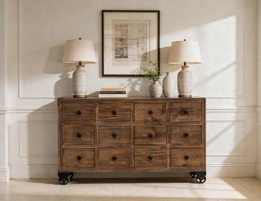 Oslo, 12 Drawer Console