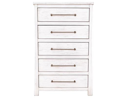 White Roots, 5 Drawer Chest
