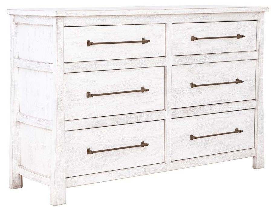 White Roots, 6 Drawer Dresser