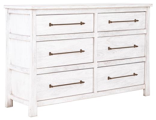 White Roots, 6 Drawer Dresser