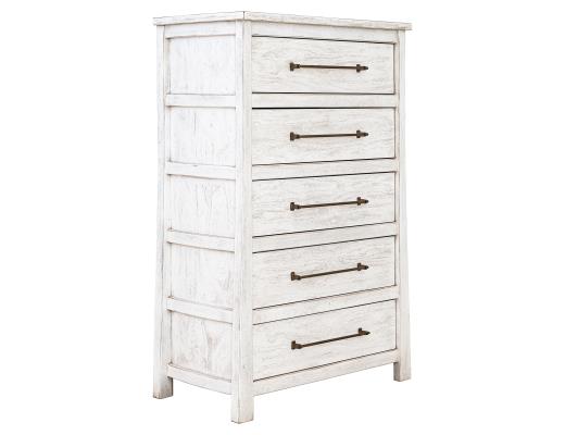White Roots, 5 Drawer Chest