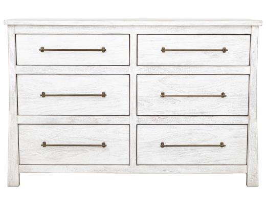 White Roots, 6 Drawer Dresser
