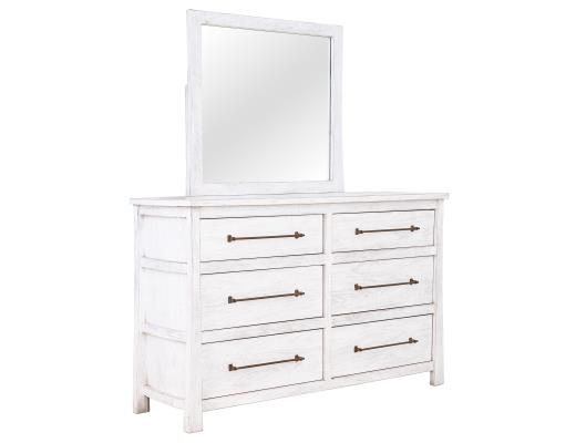 White Roots, 6 Drawer Dresser