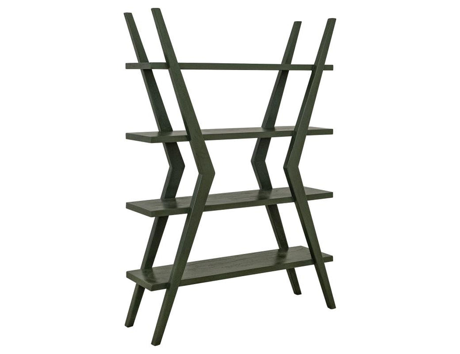 Moka, 4 Shelves, X-Shaped Étagère Bookcase