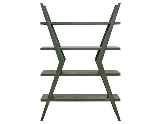 Moka, 4 Shelves, X-Shaped Étagère Bookcase