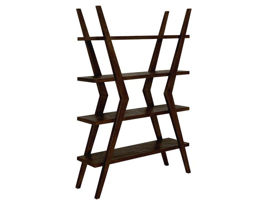Moka, 4 Shelves, X-Shaped Étagère Bookcase