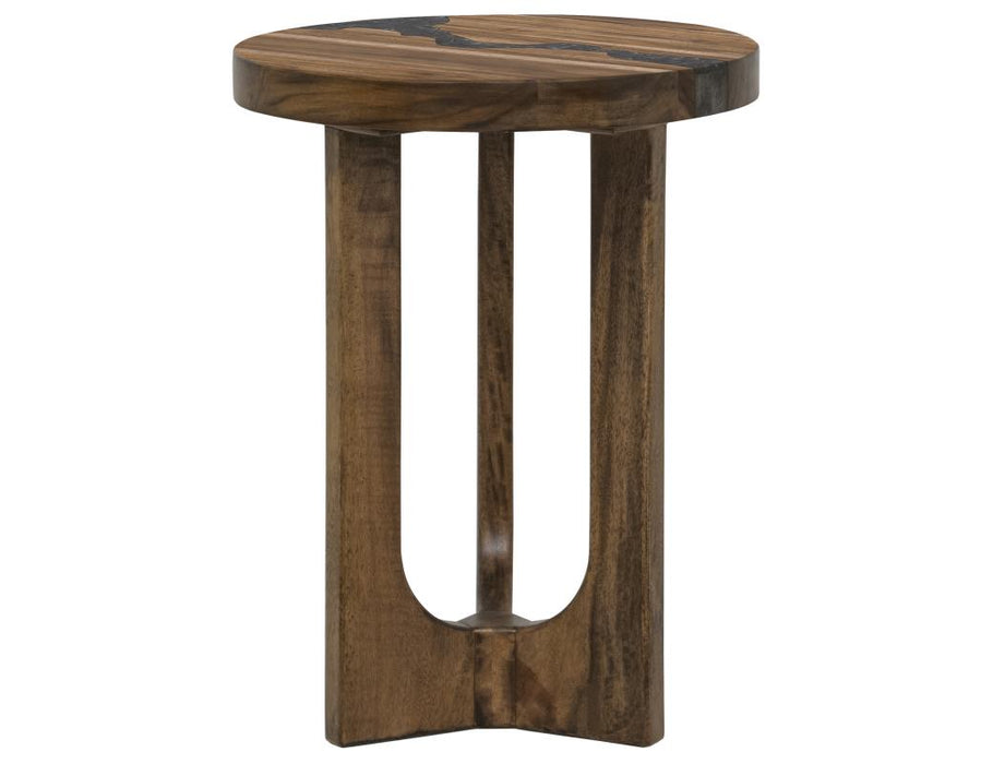 Set of 2 Silver, Chairside Table