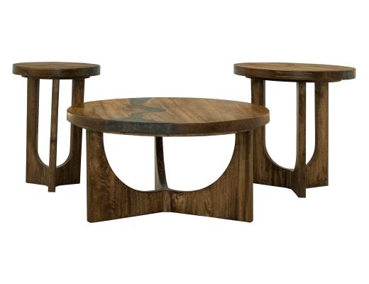 Set of 2 Silver, Chairside Table