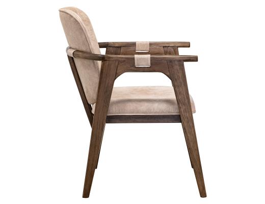 Set of 2 Silver, Poly Suede Upholstered Chair