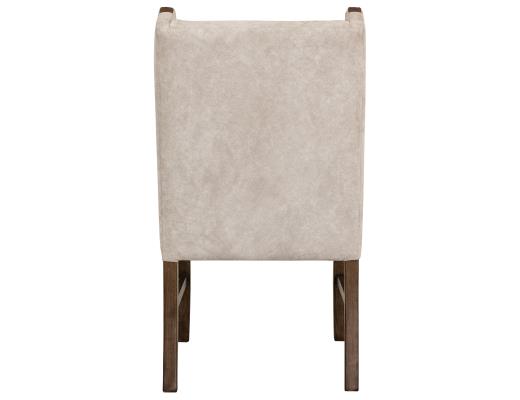 Set of 2 Silver, Poly Suede Upholstered Chair