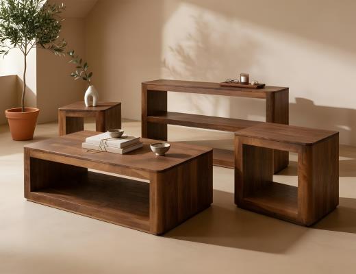 Balam, 2 Shelf , Sofa Table
