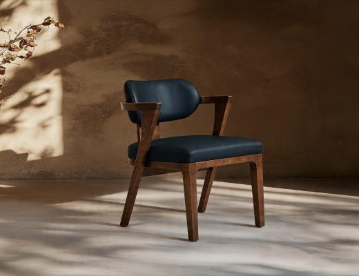 Set of 2 Zaphiro, Upholstered Chair (100% Leather)