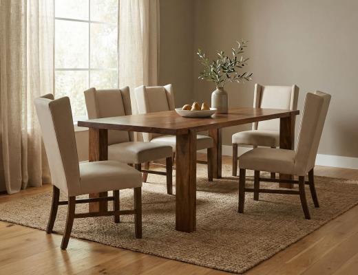 Set of 2 Silver, Upholstered Chair (100% Leather)