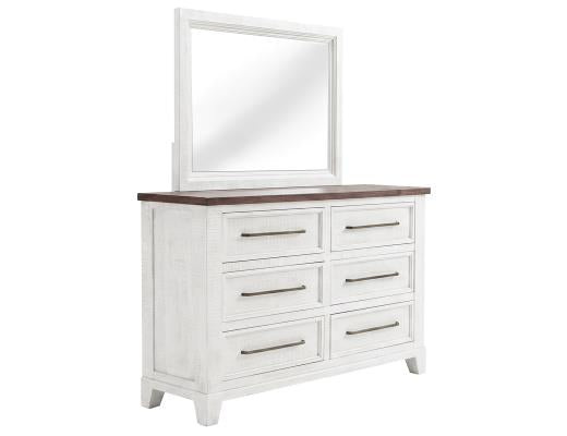 Stoa, 6 Drawer , Dresser and Mirror