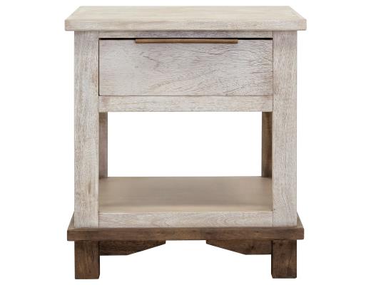 Set of 2 Golden Loft, 1 Drawer, End Table