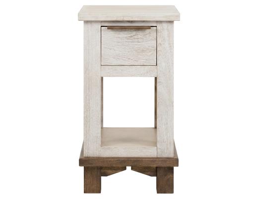 Set of 2 Golden Loft, 1 Drawer, Chairside Table
