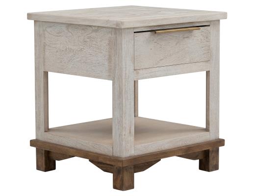 Set of 2 Golden Loft, 1 Drawer, End Table