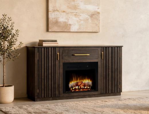 Mezquite, 1 Drawer & 2 Door , TV Stand for Fire Place